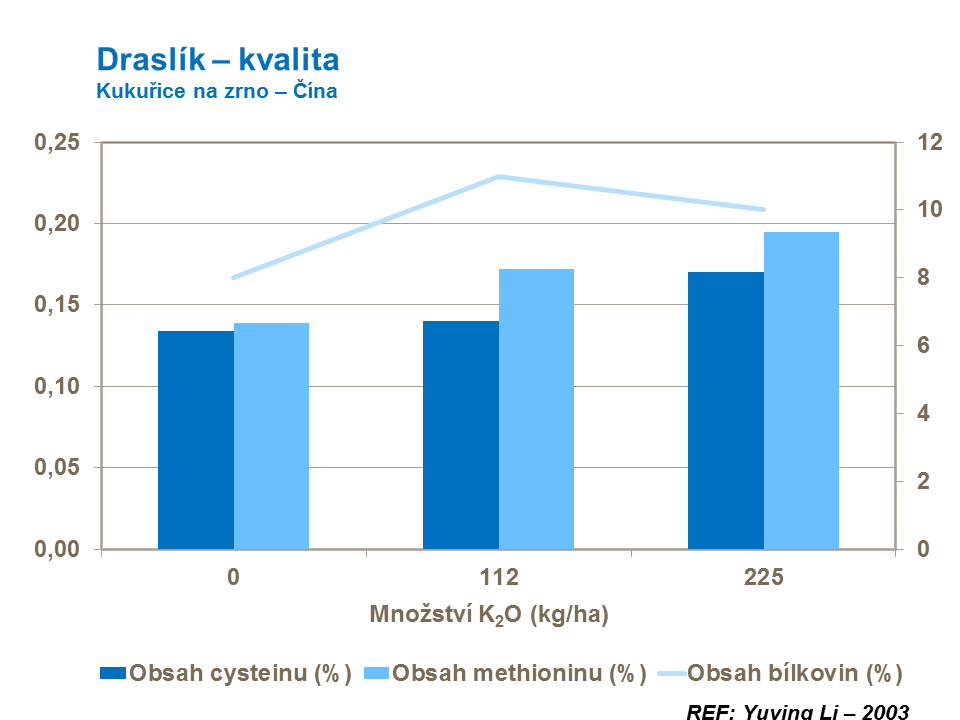 Draslík – kvalita kukuřice na zrno
